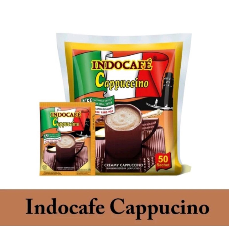 

INDOCAFE CAFUCINO ISI 50 BAG/SASET X 25 GR