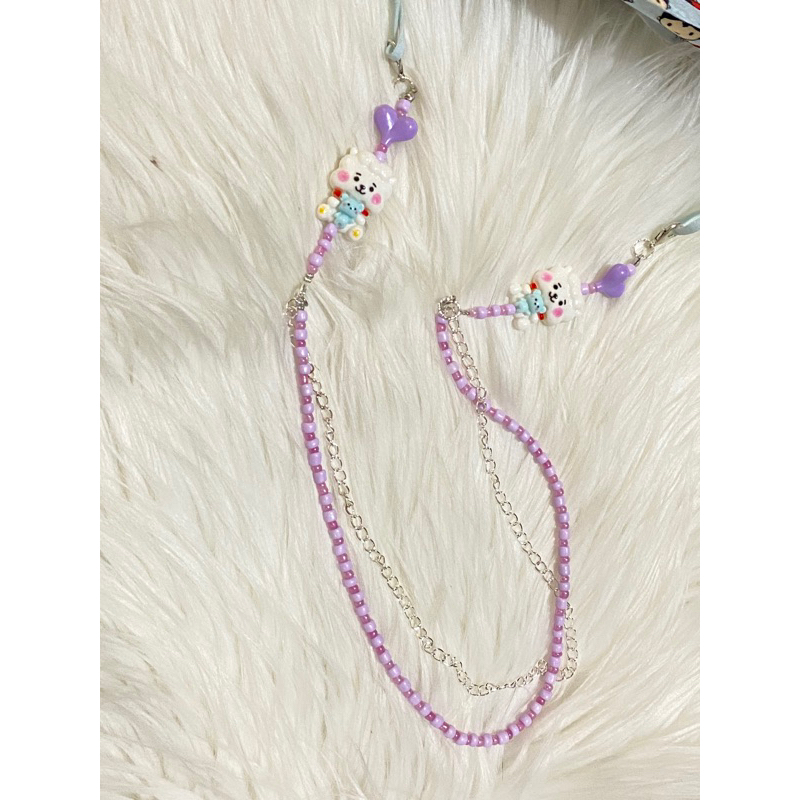 STRAP MASKER BTS 21 FULL MANIK / KALUNG MASKER ANAK - DEWASA / TALI MASKER BTS21 / LANYARD MASK STOP