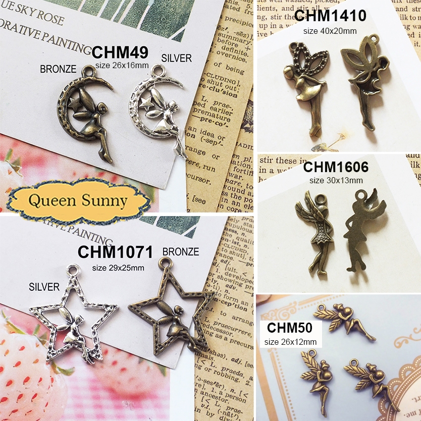 Liontin Peri Charm Peri Bandul Logam Mainan Kalung Anting Gelang Aksesoris