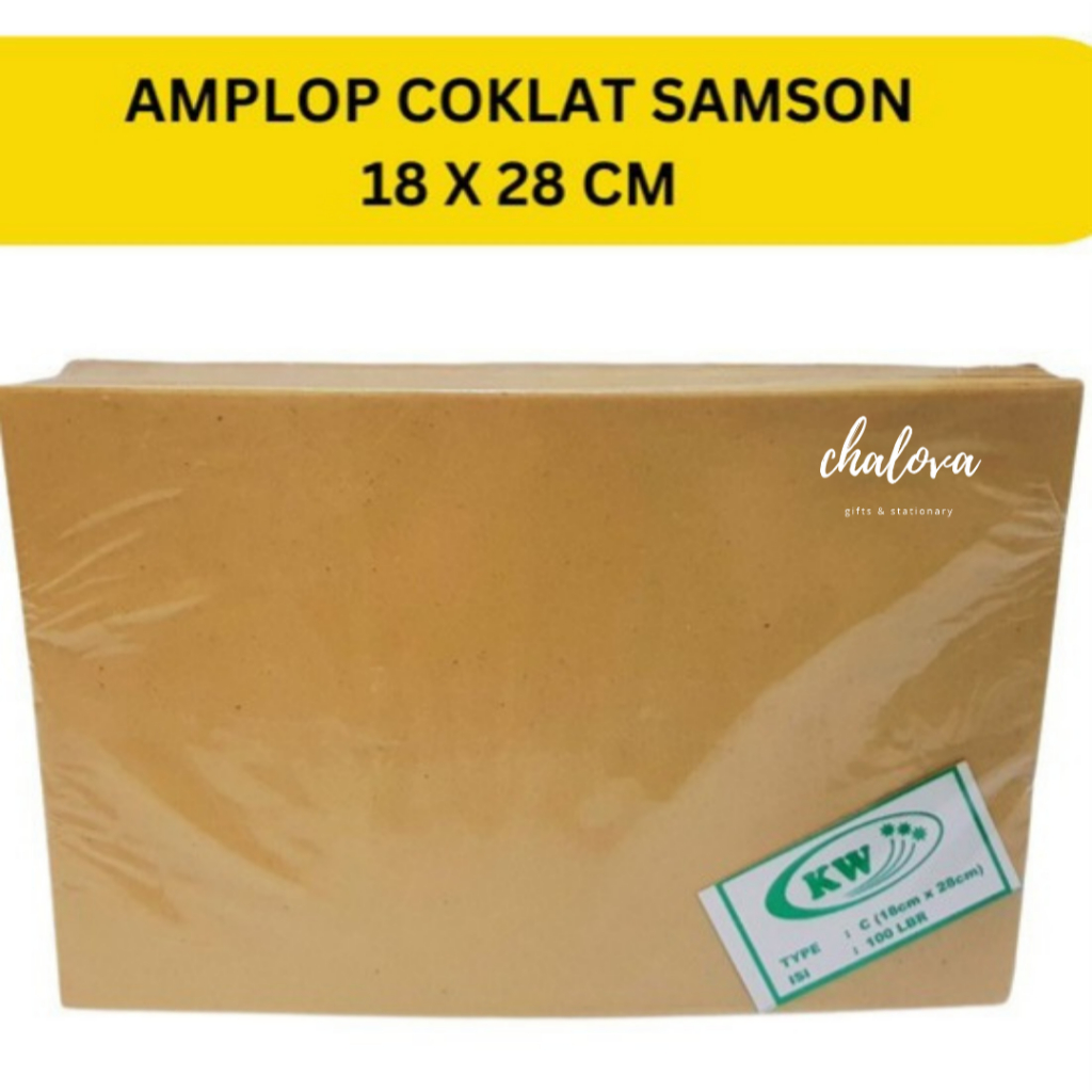 

[PAK] AMPLOP COKLAT KW SAMSON C (18X28CM)