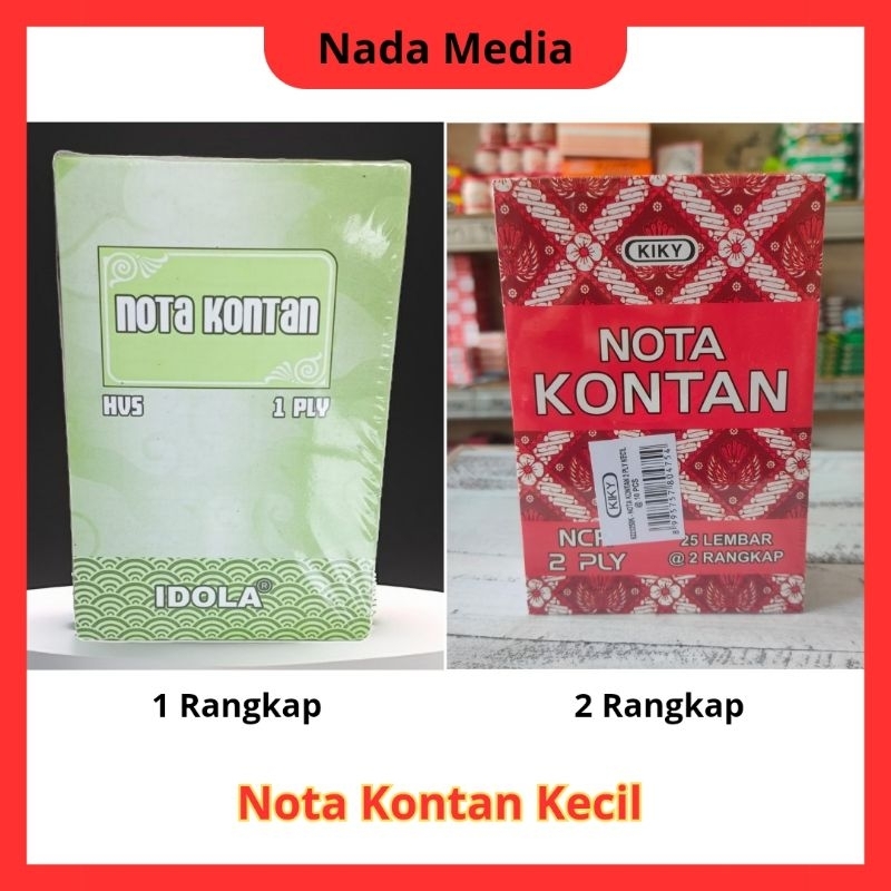 

Nota Kontan 1 ply / 2 ply Ukuran Kecil isi 10 Pcs