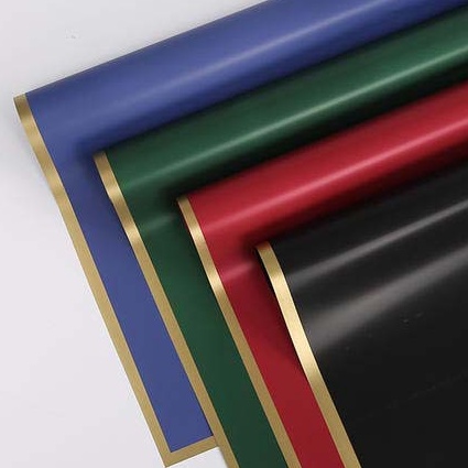 

Mega SOLID COLOR GOLD FRAME CELLOPHANE PACK 58 x 58 cm Kertas Bunga Wrapping Paper