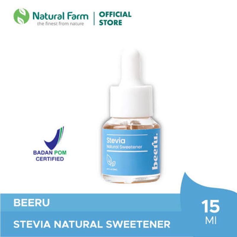 

Beeru Stevia Netto 15ml Natural Sweetener Pemanis Alami Nol Kalori Halal Sudah BPOM