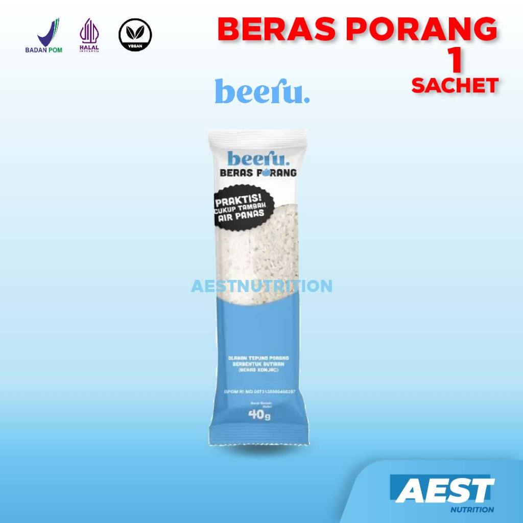 

Beeru Beras Porang 1 Sachet - Shirataki Konjac Rice