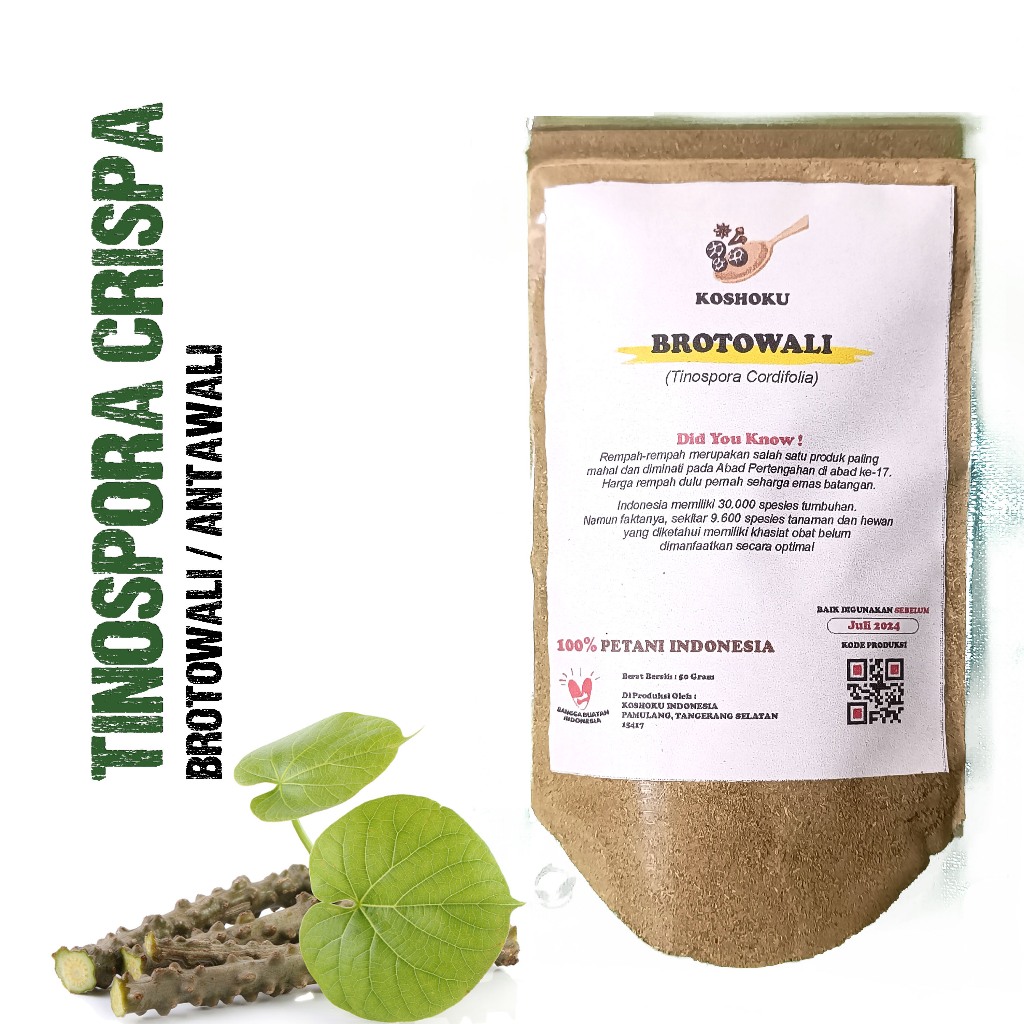 Brotowali/Bratawali Bubuk 50 Gram untuk diabetes dan sapih anak