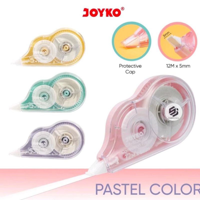 

Correction Tape Joyko CT-522PTL Pastel Color