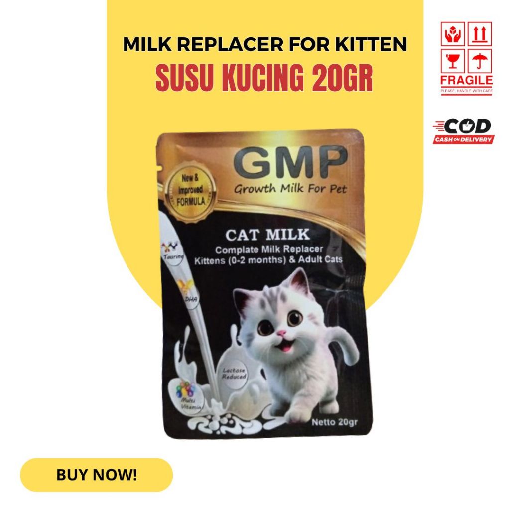 Milk Replacer Susu GMP Sachet Untuk Anak Kucing & Dewasa 20GR