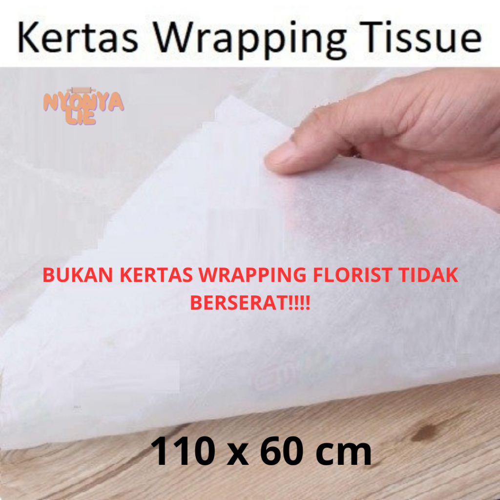 

110 x 60 cm Kertas Tisu Tissue Paper Wrapping Packaging Flower Wrap Nyonya Lie