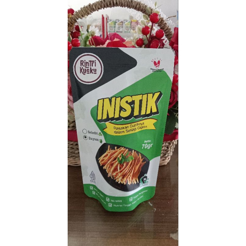 

cemilan INISTIK rasa bayam 70 gram