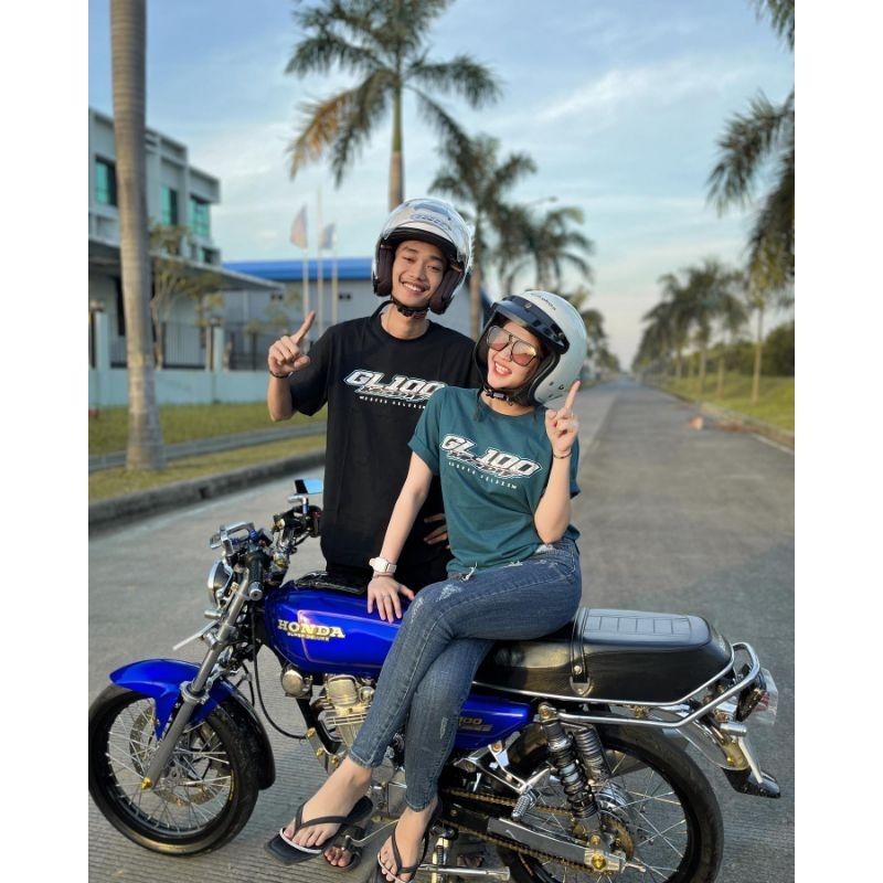 P.O KAOS T-SHIRT ORIGINAL TERBARU GL100MODIF FREE-STIKER