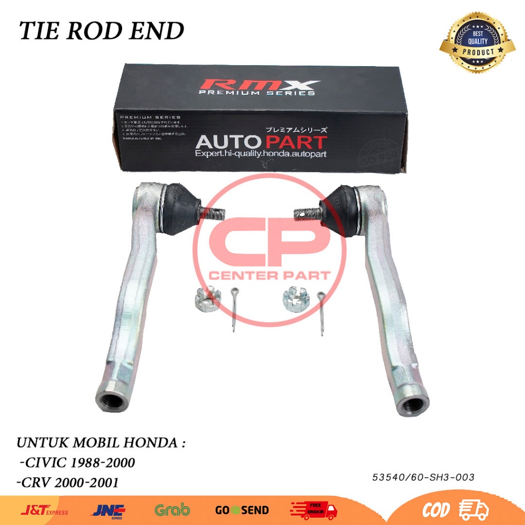 Tie Rod End Tirod Terod Bola Stir Honda Civic Nova Nouva Civic Lx Grand Civic 1988 1989 1990 1991 Ge