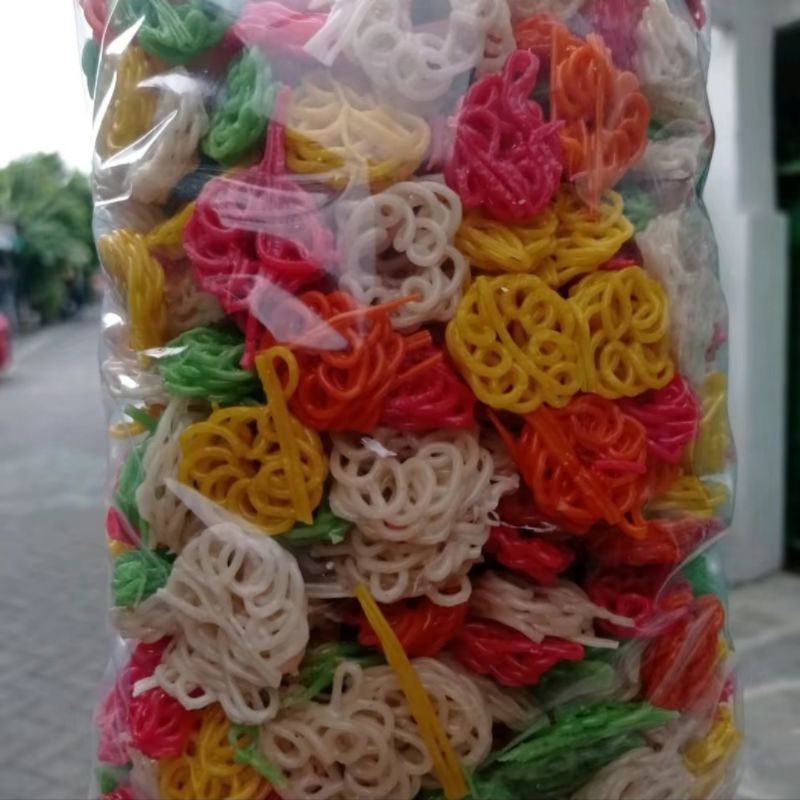 

krupuk bunga pelangi 1kg