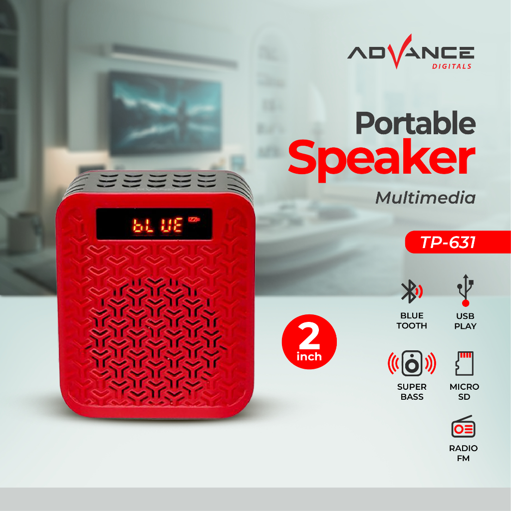 Advance Speaker Bluetooth Portable TP631 / Speaker Mini / Kecil / Bergaransi Tidak Ada Memori