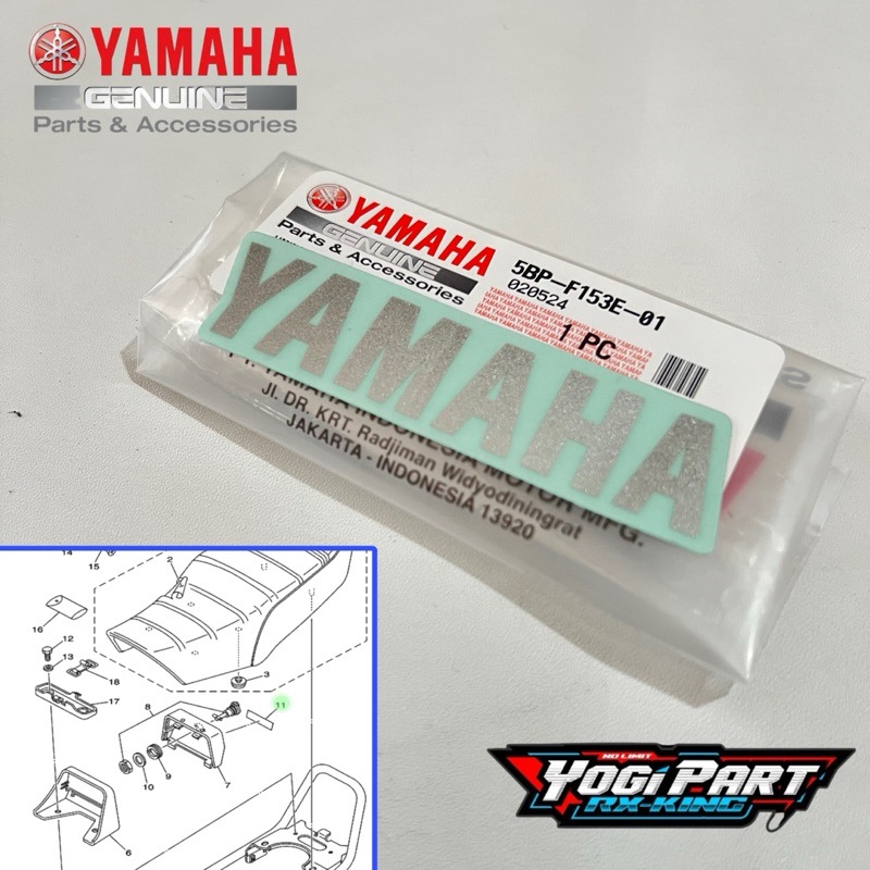 EMBLEM STIKER YAMAHA TOOLBOX TOOL BOX RXKING RX KING 5BP-F153E-00