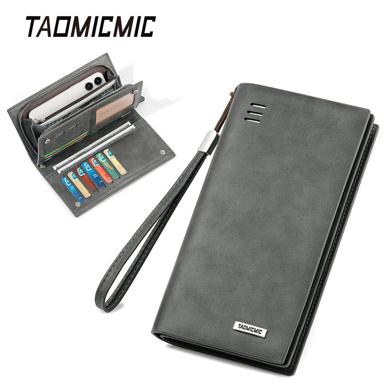 Dompet Taomicmic S3101 Dompet Cowok Eksklusif Model Panjang Bahan Premium Dompet Lipat Pria