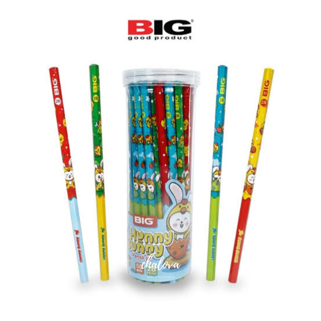 

[PAK] PENSIL 2B BIG KARAKTER HUNNY BUNNY PS-005 / PENSIL ANAK LUCU BIG