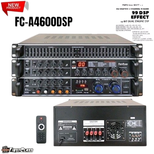 AMPLIFIER FIRSTCLASS FC-A4600DSP AMPLI KARAOKE FIRSTCLASS FCA 4600DSP ORIGINAL