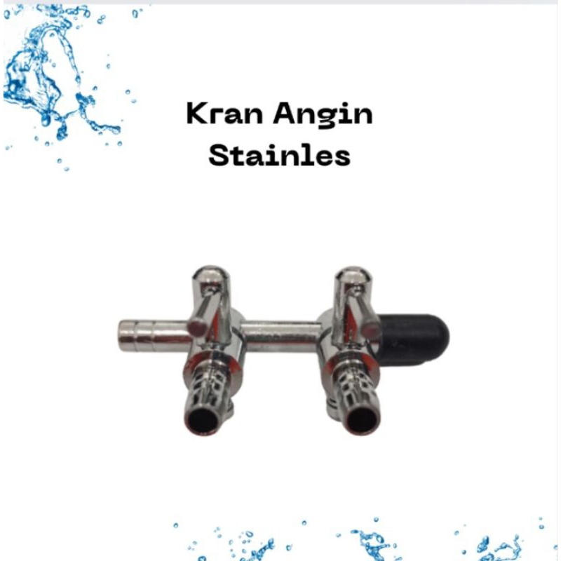 KRAN ANGIN STAINLESS LUBANG 2 / 3 / 4 / 5 / 6 KRAN NIKEL STAINLESS KRAN PEMBAGI UDARA