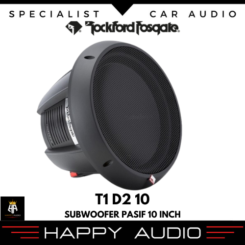 Subwoofer Pasif 10 Inch Rockford Fostage T1 D2 10 Inch Sub T1D2 Double Coil 2-Ohm DVC Subwoofer Orig