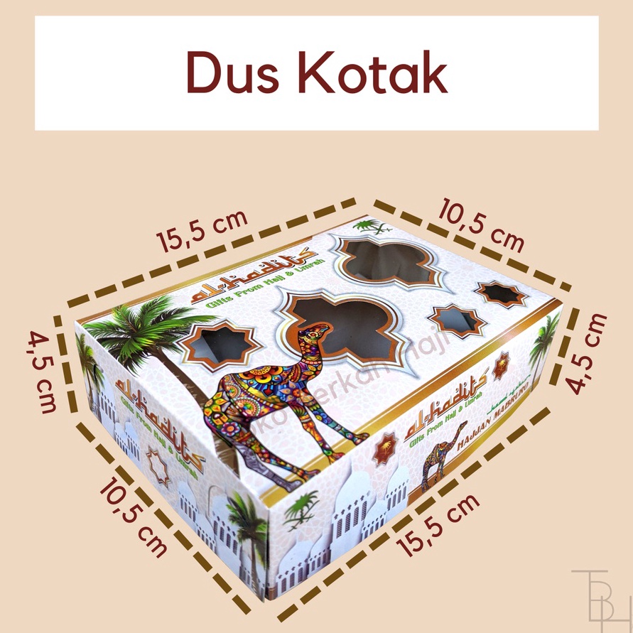 

KI3 Dus Oleh Oleh Haji dan Umroh warna cream 5pcs