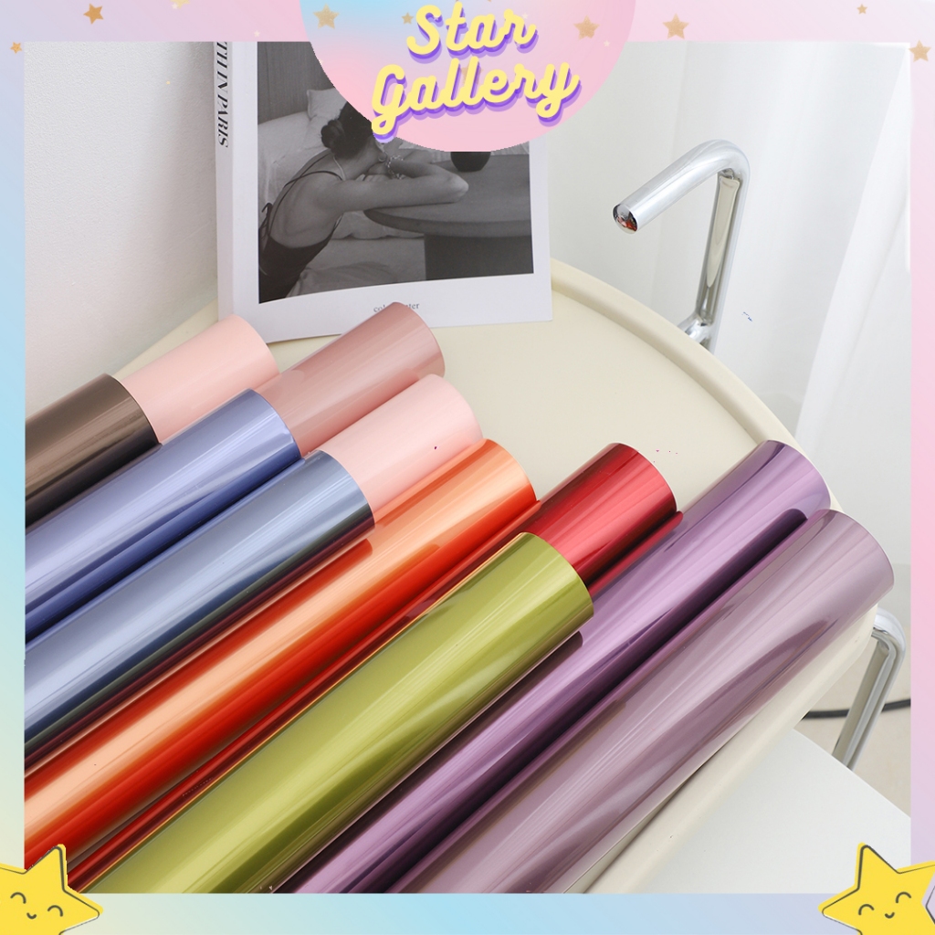 

Kertas Buket Bunga Hologram Reflection Roll Flower Wrappin Roll Color OPP Transparent KB6045