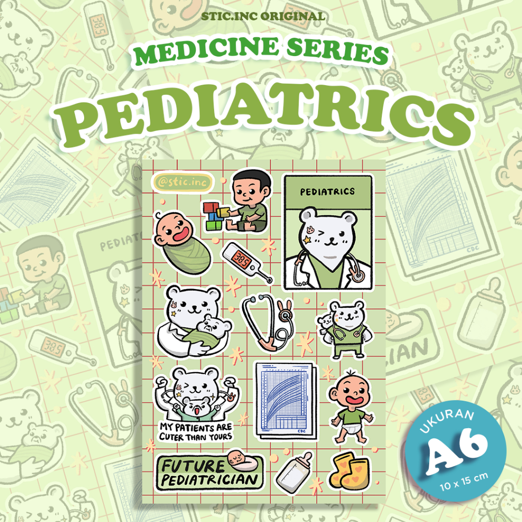 

Pediatrics - Stic.Inc Med Series - Stickersheet A6