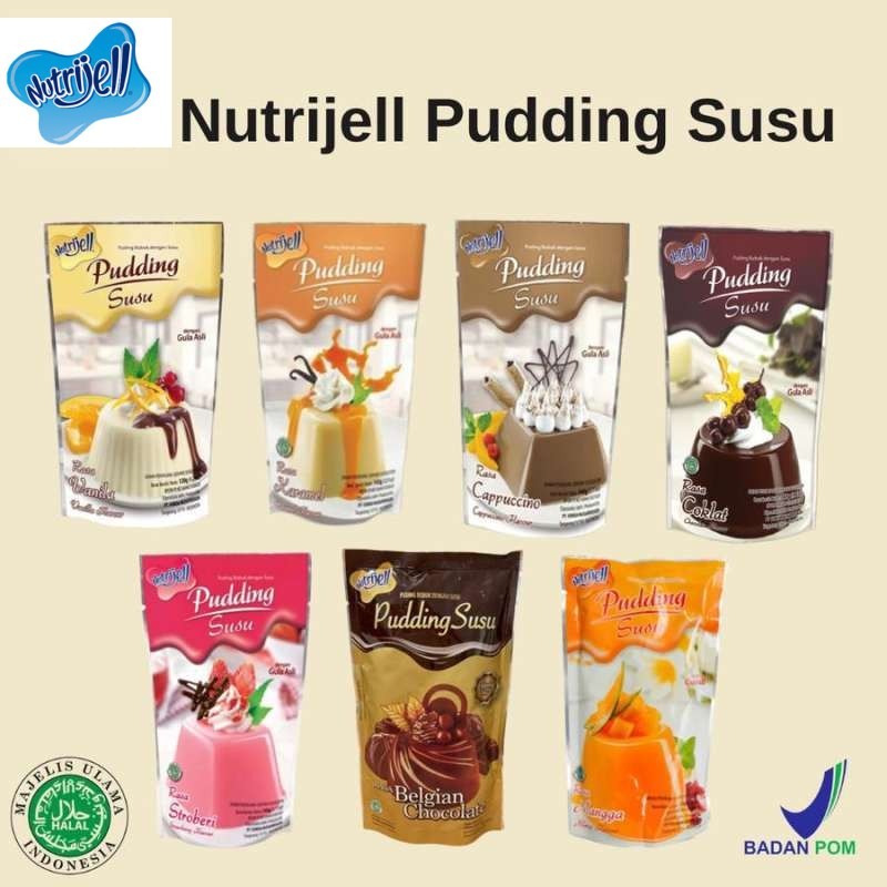 

Pudding Susu Nutrijell Bubuk Puding Susu Berbagai Rasa