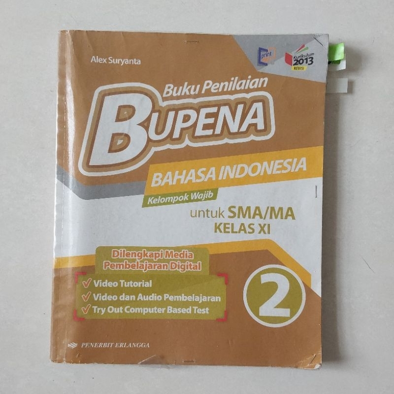 

BUPENA BAHASA INDONESIA UNTUK SMA KELAS 2 KURIKULUM 2013 EDISI REVISI