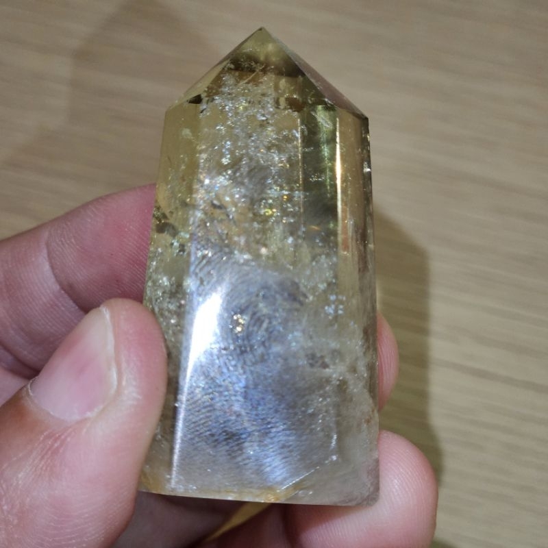 Citrine Tower China With Rainbow