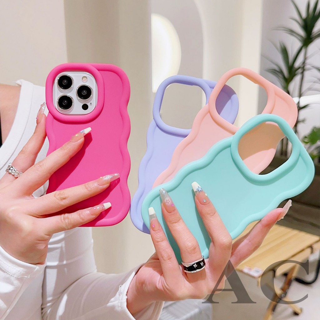 Case Oppo Macaron Wave A1k A3s A5s A12 A15 A15s A16 A16s A17 A17k A18 A38 A53 2020 A54 A54s A57 A77 