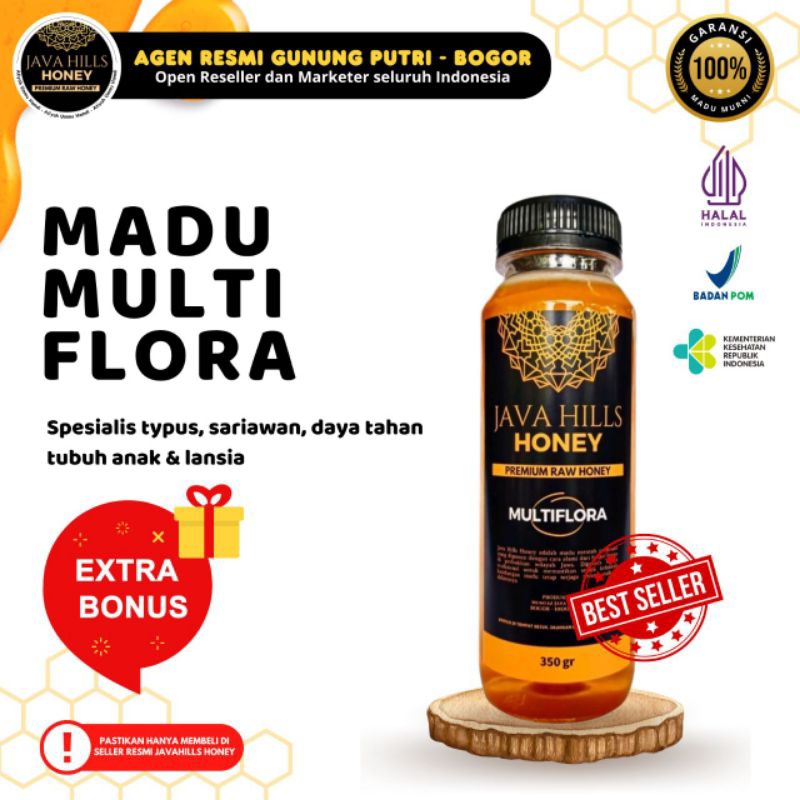 

MADU MURNI ASLI MULTIFLORA |MADU JAVA HILLS 330GR