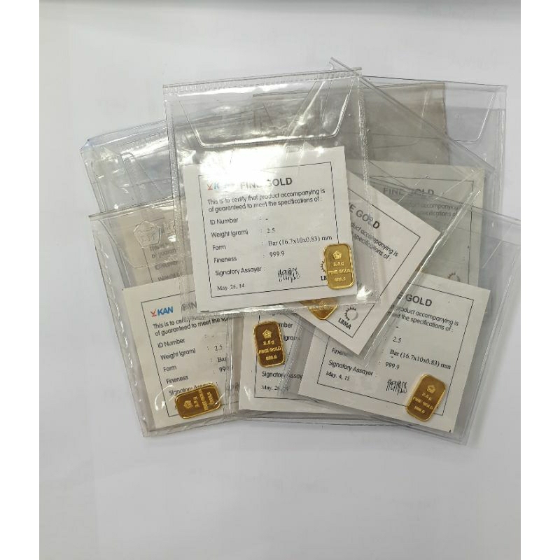 Logam Mulia Antam berdiri 2.5 Gram