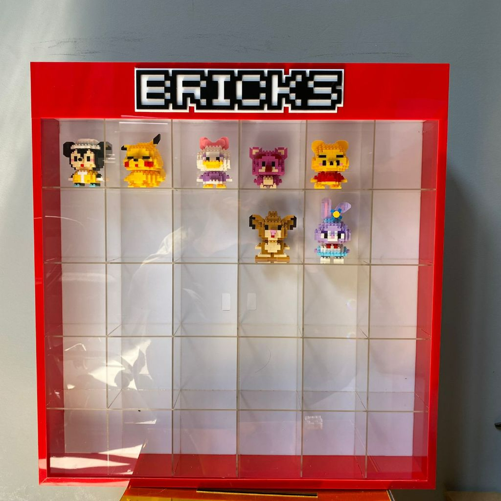 RAK AKRILIK LEGO BRICK ISI 30 / RAK MAINAN FULL AKRILIK / RAK MINIFIGURE