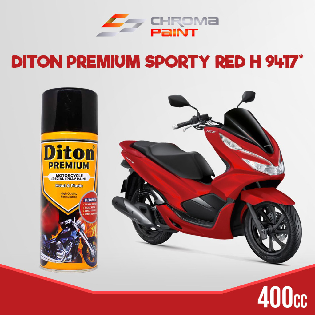 Pilok Diton Premium Honda Color Warna Merah - Sporty Red H 9417 - Cat Semprot