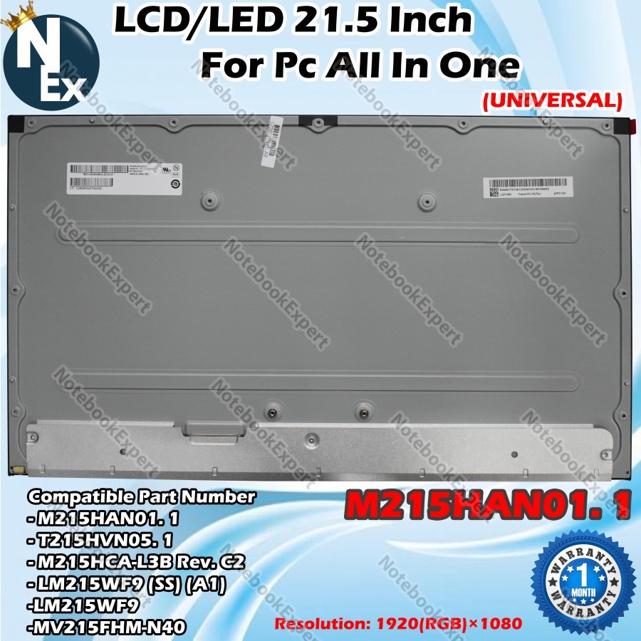 LED LCD ASUS V222F V222G V222AK PC AIO M215HCA-L3B 21.5 INCH FULL HD