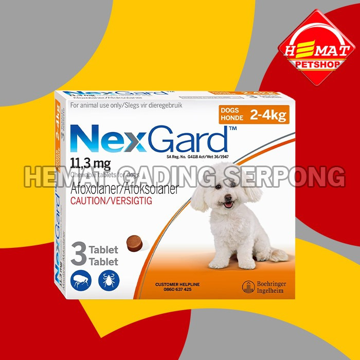 Obat Kutu Tablet Tungau Anjing NexGard