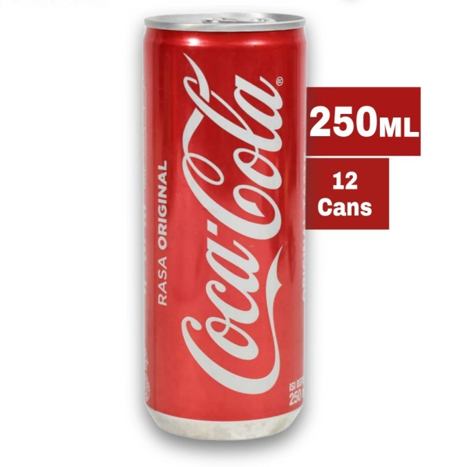 

Coca Cola Original Minuman Soda Soft Drink 250mL x 12 Cans