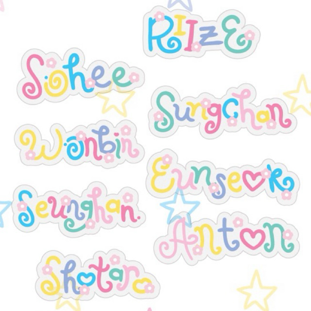 

RIIZE name glitter sticker