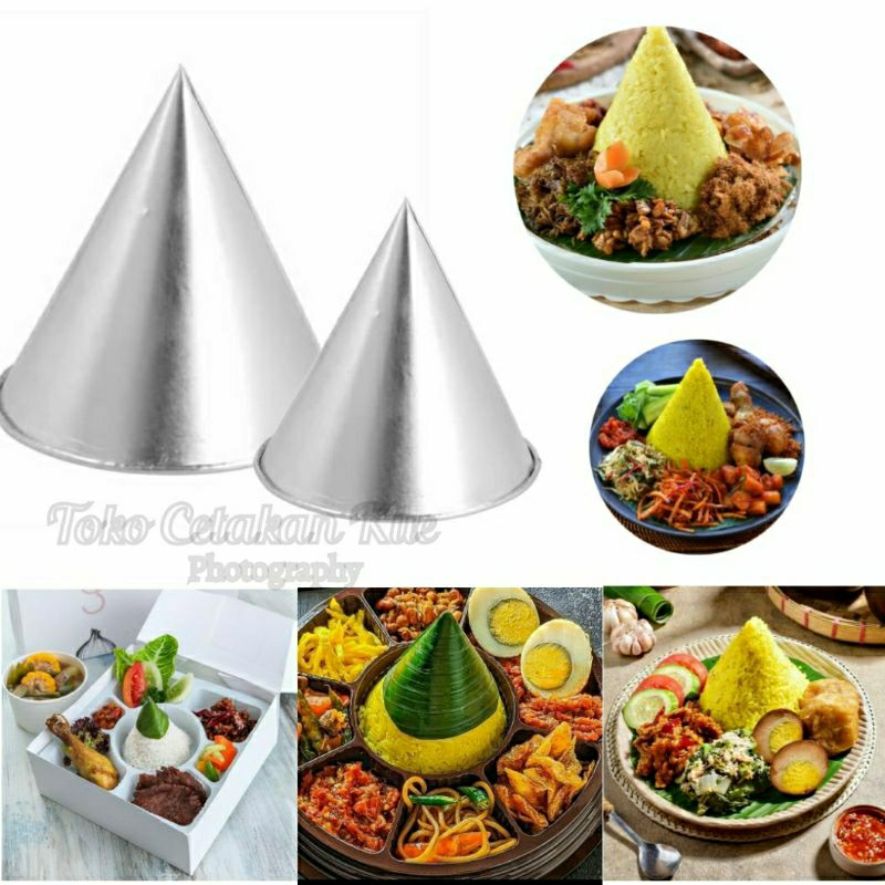 Cetakan Nasi Kerucut/Tumpeng Kerucut/Tumpeng Bento Model Kerucut Ukuran Mini