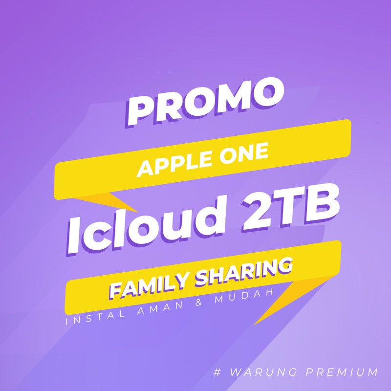 Icloud 2TB/Apple one family sharing