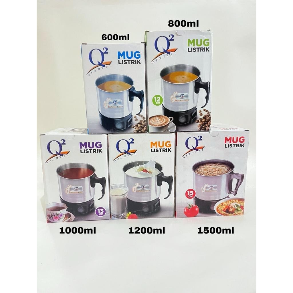 Teko Mug Pemanas Air Mini Listrik Elektric Heating Cup Stainless