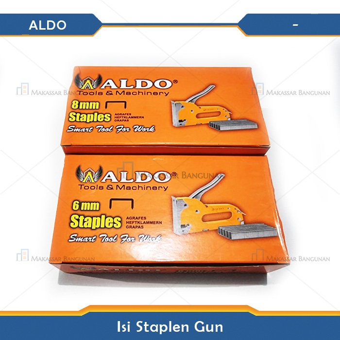 

Staples Tembak ALDO Stepler Gun 4 - 8 mm / Pengokot / Hekter Gun Tacker / Staples Sofa / Staples Jok