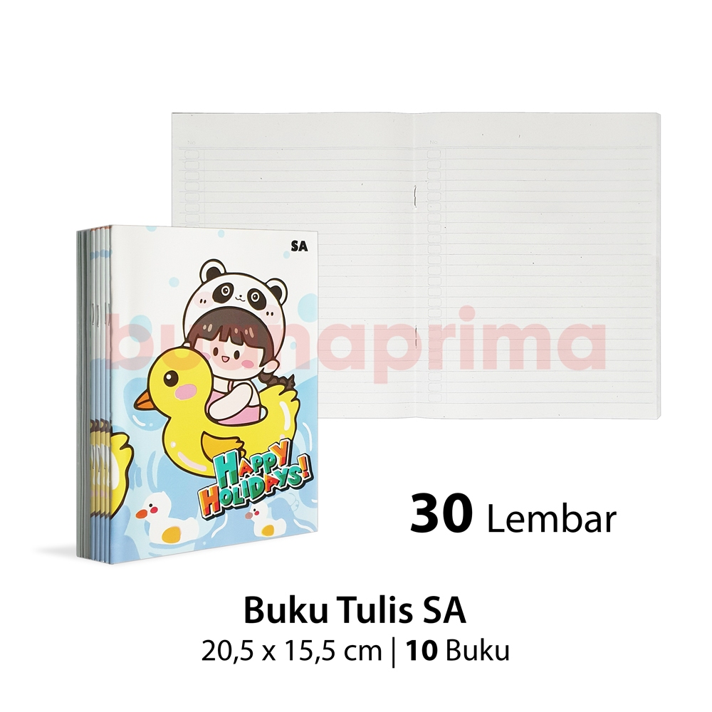 

Buku Tulis Pendek Murah 30 Lembar isi 10 Buku Notebook Sekolah Termurah A5 Kwarto