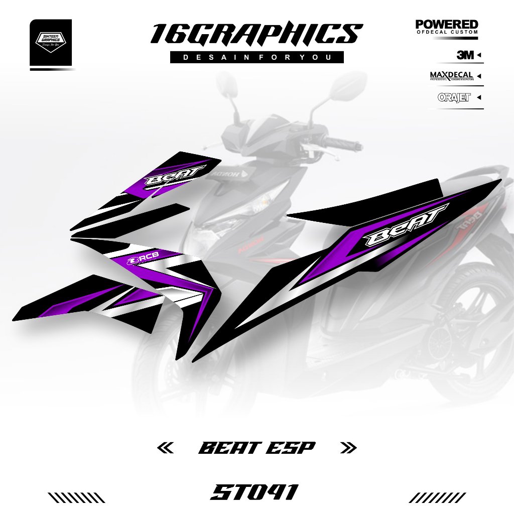 Striping Beat Fi Esp New 2016 2017 2018 2019 - Stiker Beat Esp Fi List Variasi Simpel