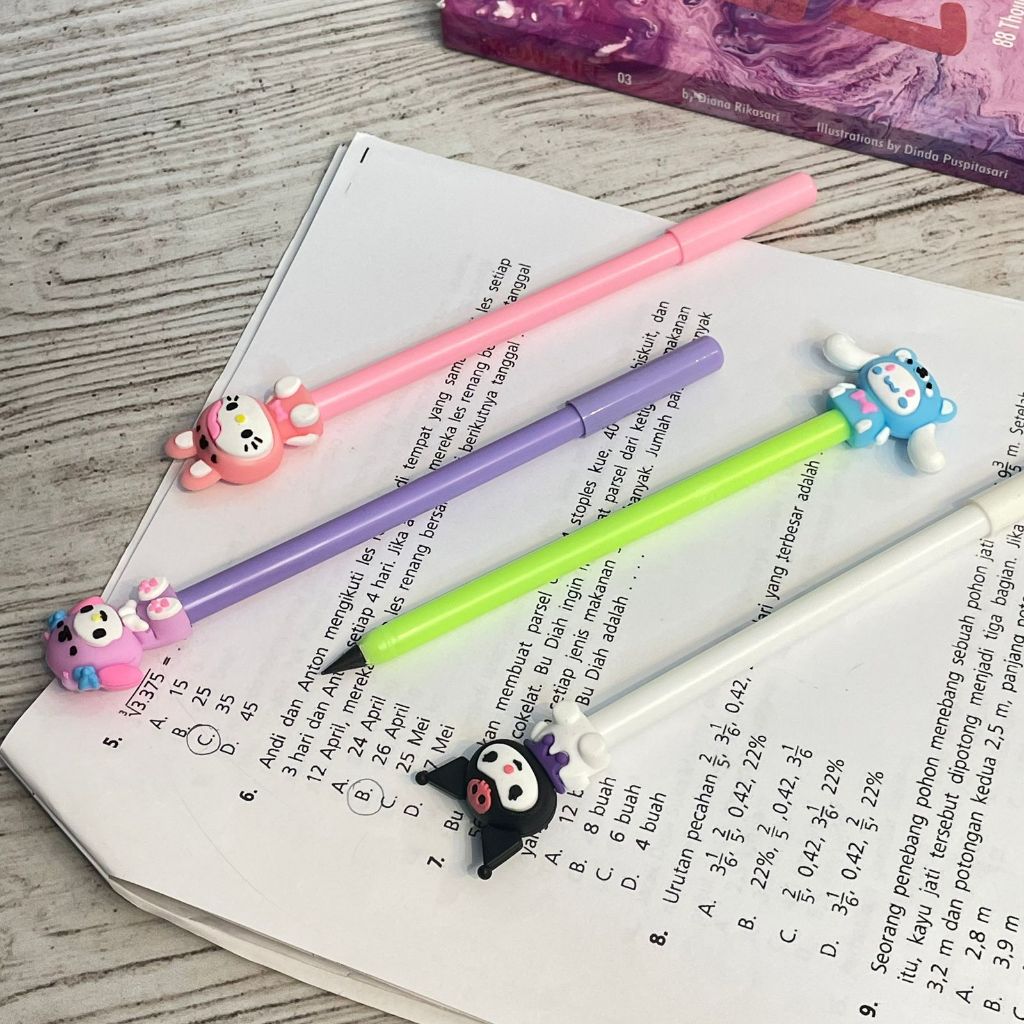

pensil graphite sanrio pensil lucu imut bisa COD termurah import fancy kebutuhan anak sekolah lucu imut pensil kayu