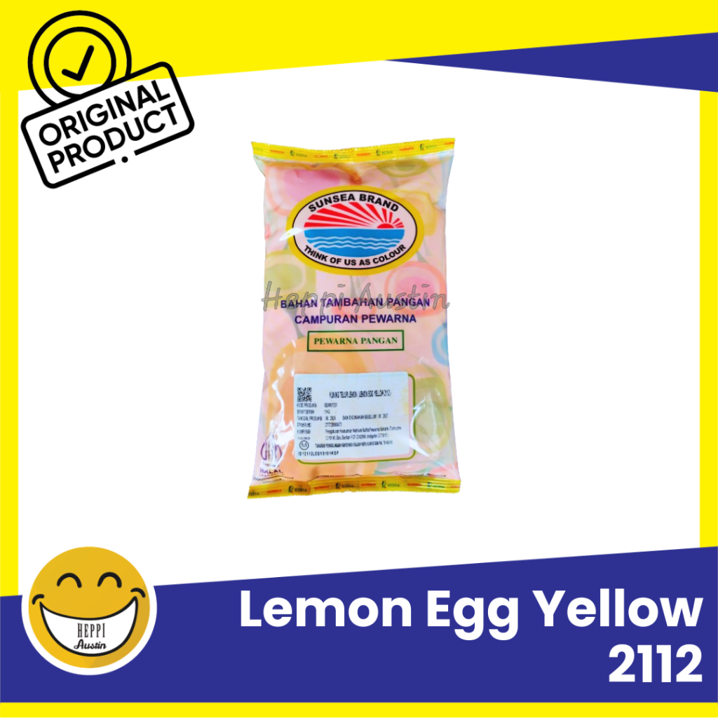 

Pewarna Makanan Kuning Lemon Egg Yellow 2112 Sunsea Roha 1 KG