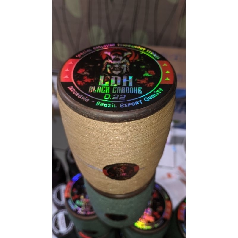 Gelasan layangan matot LDH BlackCarbone Brasil Series size 022 6000yard 1pcs