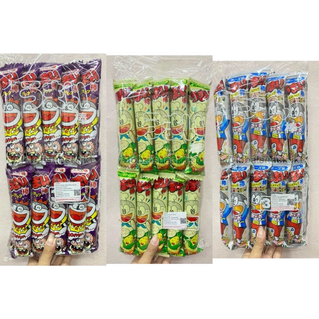 

YAOKIN UMAIBO CHEESE CORN SNACK / MENTAI / CHEESE -