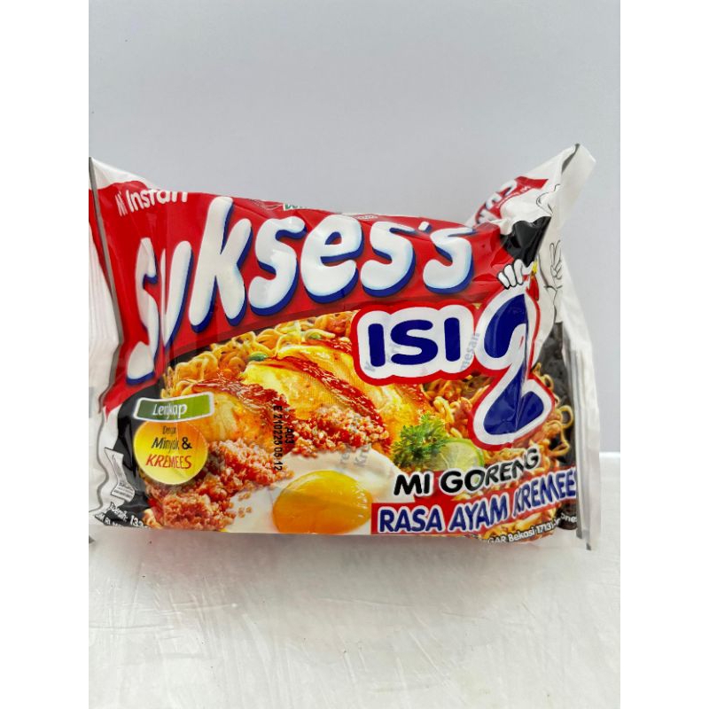 

mie suksess isi 2 ayam kremes