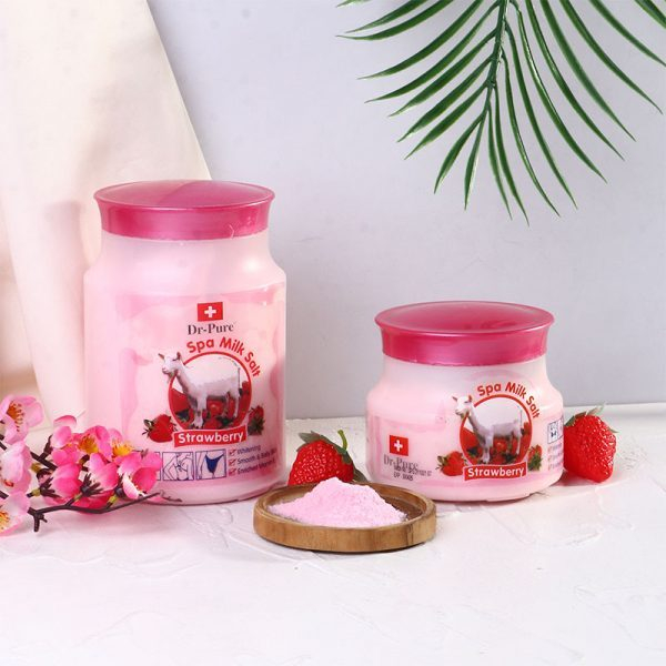 Dr Pure Spa Milk Salt Strawberry 500 Gr I 1000 Gr